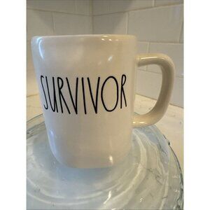 Rae Dunn Artisan Collection SURVIVOR Ceramic Coffee Mug By Magenta